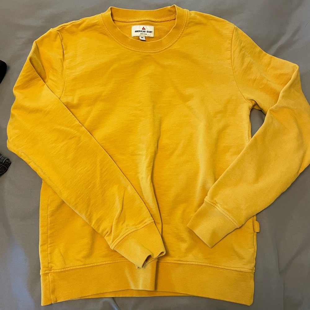 American Giant Yellow Sweatshirt
